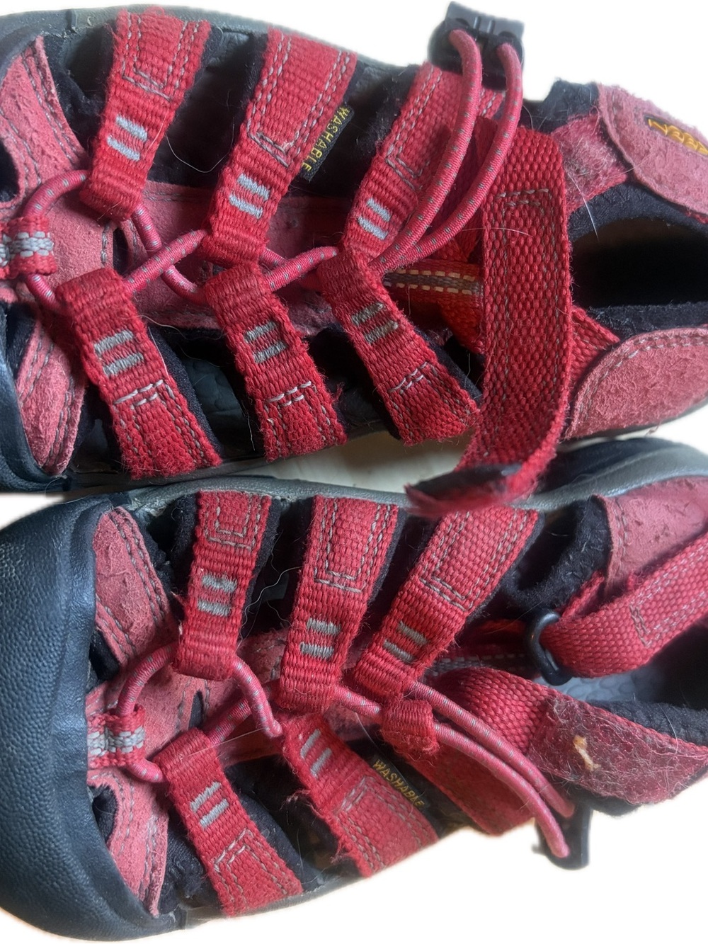Keen Kids Red Closed-Toe Outdoor Sandals